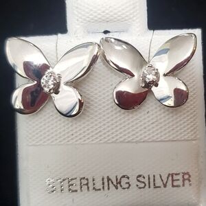 Sterling Silver Butterfly Earrings